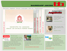 Tablet Screenshot of baubedarf-jakobs.de